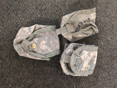 (3) ACU MOLLE Grenade Pouches