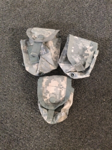 (3) ACU MOLLE Grenade Pouches