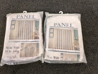 (2) Unopened Curtains