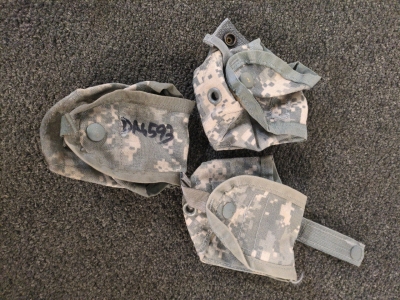 (3) ACU MOLLE Grenade Pouches