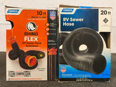 10ft Sewer Hose, & 20ft Sewer Hose