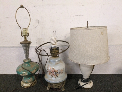 (3) Antique Lamps