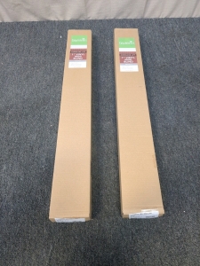 CalyxInteriors 1in white vinyl mini blinds set of two