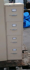 (2) Metal Filing Cabinets - 5-Drawer & 4-Drawer