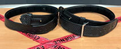 (2) Saferiland Buckless Lined Duty Belts