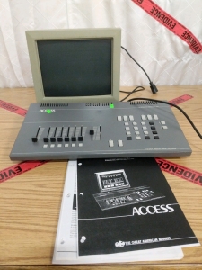 Vintage Entertainment Technology Access Mixing Board and CRT Cue Screen