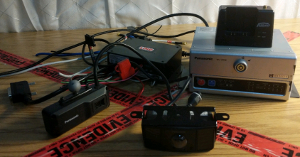 Lind Automotive Electronic Equipment Controller, Panasonic WJ-VR30 Network Recorder and 2 Panasonic Dash Cams
