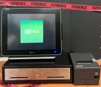 NCR POS System including; NCR Monitor, Till, And Micros Recipt Printer