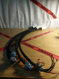 4) Assorted Length (2-3ft) Sections 3phase Cable