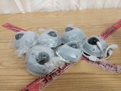 6) Interlogix IP Wedge Cameras Security Cameras #TWW-5301