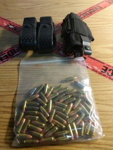 Nylon Holster Unknown Make Unknown Model, Michael's of Oregon Woven Dual Pistol Mag Pouch and ~50rds 9mm FMJ/Hollowpoint