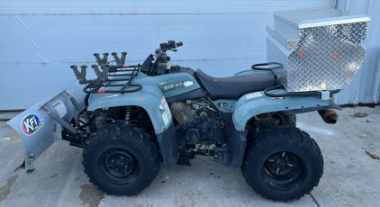 2002 Yamaha Big Bear 400 With Snow Plow, 2500Lbs Winch, And Tool Box