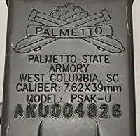 Palmetto State Armory PSAK-U 7.62x39mm Semi Automatic Rifle-- AKU004826 - 9