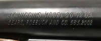J.C. Higgins Model 20 12ga Pump Action Shotgun-- NVSN - 7