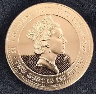 2oz .999 Silver Queen Elizabeth II Coin- Authenticated