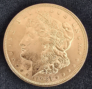 1921 Morgan Silver Dollar- 90% Silver Authenticated