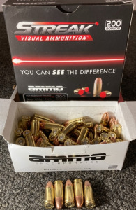 Streak Visual Ammunition 9mm 124gr. TMC 200 Rounds
