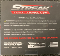 Streak Visual Ammunition 9mm 124gr. TMC 200 Rounds - 6