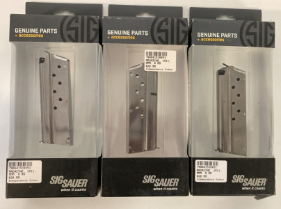 (3) Sig Sauer Magazine 9MM 8RD