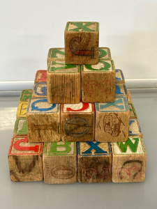 (30) Vintage ABC Blocks