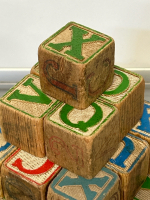 (30) Vintage ABC Blocks - 3