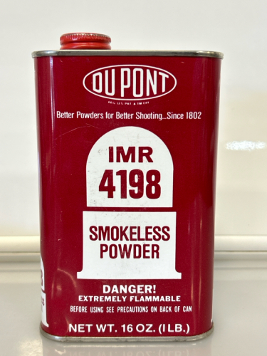 Unopened Can Of DuPont IMR 4198 Smokeless Powder