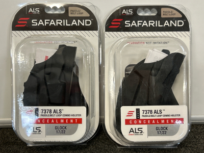 (2) Safariland Glock 17/22 Combo Holsters