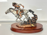 Bronze Statue "Cowboy" Pony Express