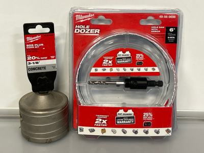 Milwaukee Hole Dozer Hole Saw with Arbor and SDS Plus Core Bit (3-1/8")