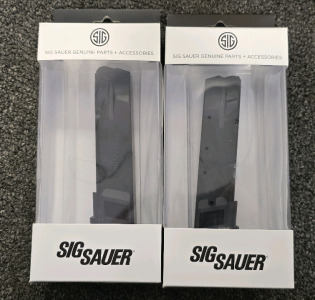 (2) Sig Sauer 18rd Magazines- Fits P320, 40/357