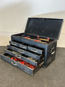 6-Drawer Black Toolbox With Contents