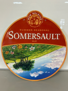 Metal Somersault Ale Sign