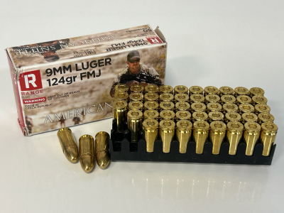 Box Of American Sniper 9mm 124 Gr. FMJ