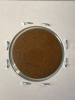 1857 Netherlands Cent Coin - 3