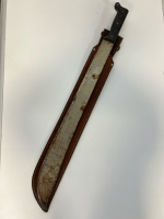 22" Bladed Machete With Leather Sheath