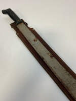 22" Bladed Machete With Leather Sheath - 3