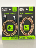 6' Android Type C Charging Cable and (2) Camo Type C Sync & Charge 3' Cables - 2
