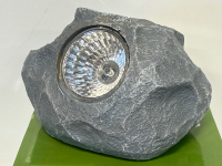 Pair Of Garden Depot LED Solar Powered Garden Rock Lights - 3