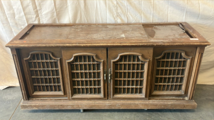 Entertainment Center With TV, Magnavox Videomatic, Magnavox Micromatic, 4 Channel Decoder, Magnavox 8 Track Cartridge Stereo