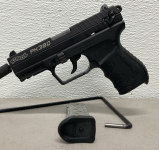Walther PK380 Model .380 Caliber, Semi Automatic Pistol W/ Original Hardcase