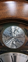 (1) Ridgeway Tempus Fugit Grandfather Clock - w/ Key - 2