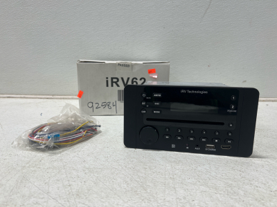Car Stereo with Bluetooth,IRV Technology iRV63 Independent Zone 3 Wireless RV Radio,Supports HDMI ARC,APP,Digital Surround Sound,A&FM,DVD,MP4,CEC,NFC,Clock,3 Zones Wall Mount Car Audio Receiver