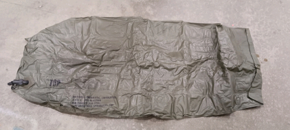 (1) Military Inflatable Mattress w/ Repair Kit - NSN 8465-00-518-2781