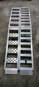 (2) Highland Ramparts Aluminum Loading Ramps - 700 lb Capacity Each