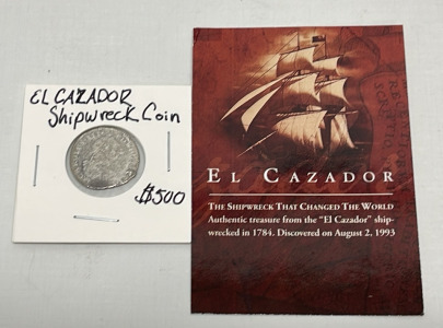 El Cazador Shipwreck Coin (Carded)