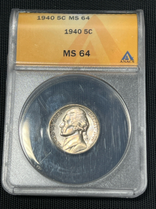 (1) Washington Nickel 1940-MS-64