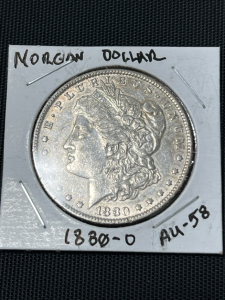 (1) Morgan Dollar 1880-A4-58