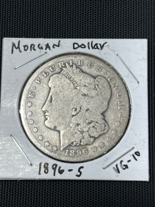 (1) Morgan Dollar 1896-S VG-10
