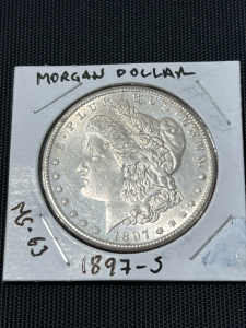 (1) Morgan Dollar 1897-s MS-62