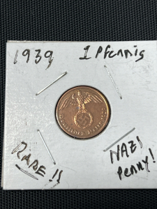 (1) Nazi Coin- 1pfennig 1939